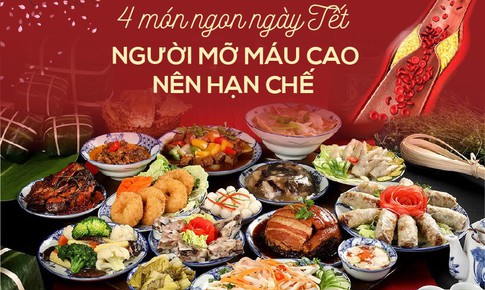 4 m&#243;n ngon ng&#224;y Tết người mỡ m&#225;u cao n&#234;n hạn chế