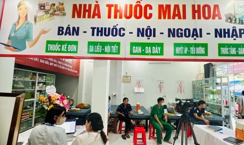 Thanh H&#243;a: Nh&#224; thuốc Mai Hoa bị xử phạt 45 triệu đồng v&#236; kh&#225;m chữa bệnh &#39;chui&#39;