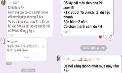 Hồi chu&#244;ng cảnh tỉnh từ vụ &quot;c&#244; gi&#225;o xin phụ huynh hỗ trợ tiền mua m&#225;y t&#237;nh&quot;