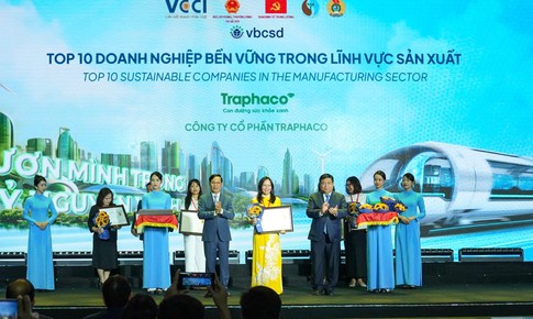 Traphaco đạt &quot;Top 10 doanh nghiệp bền vững CSI&quot; năm 2024