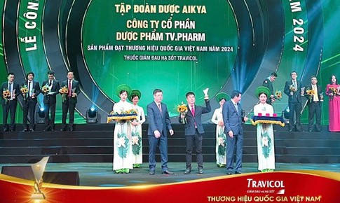 Tập đo&#224;n Dược phẩm AIKYA - TV.PHARM - Doanh nghiệp hai lần li&#234;n tiếp c&#243; sản phẩm đạt Thương hiệu Quốc gia