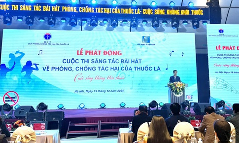 Ph&#225;t động cuộc thi S&#225;ng t&#225;c b&#224;i h&#225;t về ph&#242;ng, chống t&#225;c hại của thuốc l&#225; 