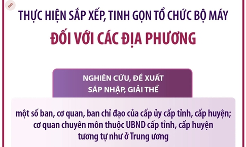 Dự kiến sắp xếp, tinh gọn tổ chức bộ m&#225;y đối với c&#225;c địa phương