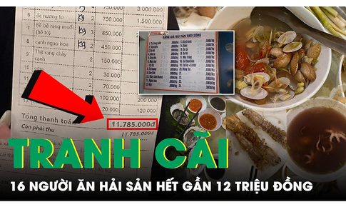 Tranh c&#227;i 16 người ăn hết gần 12 triệu đồng tiền hải sản ở Hạ Long: Liệu c&#243; ‘chặt ch&#233;m’