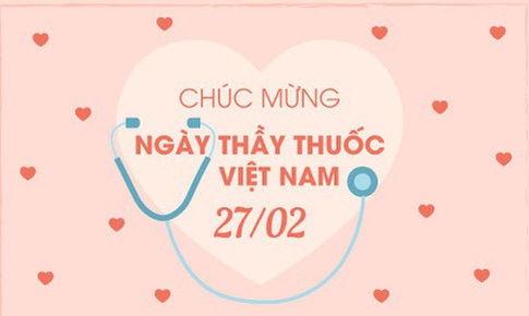 Những mẫu thiệp ch&#250;c mừng ng&#224;y Thầy thuốc Việt Nam 27/2 đẹp nhất 2024