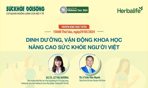Truyền h&#236;nh trực tuyến: Dinh dưỡng, vận động khoa học - N&#226;ng cao sức khoẻ người Việt
