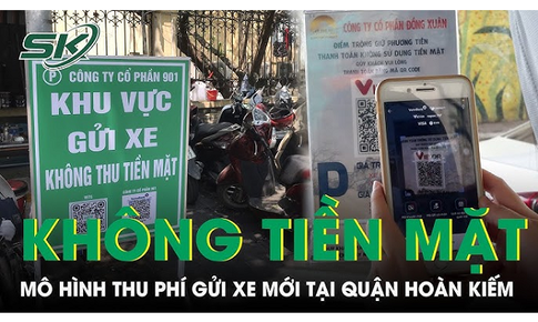 Trải nghiệm m&#244; h&#236;nh thu ph&#237; gửi xe kh&#244;ng d&#249;ng tiền mặt tại quận Ho&#224;n Kiếm, TP H&#224; Nội