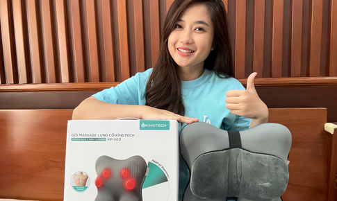 Đ&#225;nh gi&#225; chi tiết gối massage nhiệt hồng ngoại KingTech KP-500