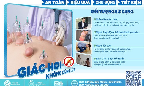 Bảo vệ sức khỏe chủ động v&#224; hỗ trợ điều trị hiệu quả với gi&#225;c hơi kh&#244;ng d&#249;ng lửa