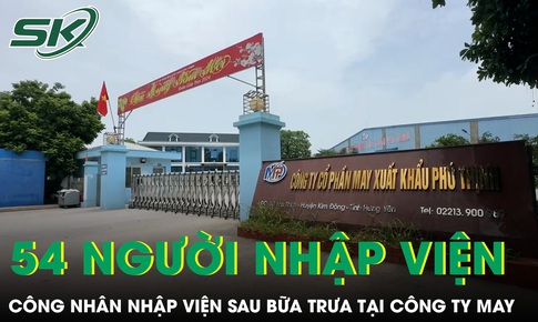 Hưng Y&#234;n: 54 c&#244;ng nh&#226;n nhập viện sau bữa cơm trưa tại c&#244;ng ty