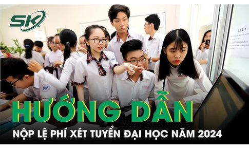 Hướng dẫn nộp lệ ph&#237; đăng k&#253; x&#233;t tuyển đại học, cao đẳng năm 2024