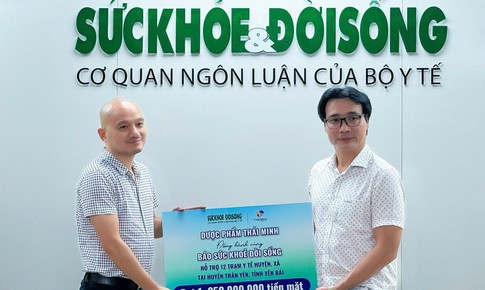 Dược phẩm Th&#225;i Minh đồng h&#224;nh c&#249;ng B&#225;o Sức khỏe &amp; Đời sống chung tay hỗ trợ đồng b&#224;o, khắc phục hậu quả cơn b&#227;o số 3