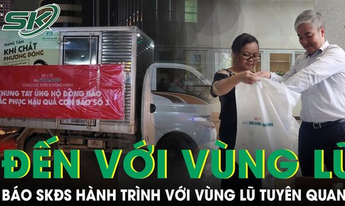 B&#225;o Sức khỏe v&#224; Đời sống tiếp tục đến với b&#224; con bị thiệt hại do b&#227;o số 3 tại Tuy&#234;n Quang