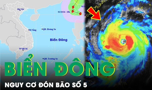 B&#227;o Krathon rất mạnh với sức gi&#243; 220 km/h c&#243; thể tiến v&#224;o Biển Đ&#244;ng, nguy cơ h&#236;nh th&#224;nh b&#227;o số 5