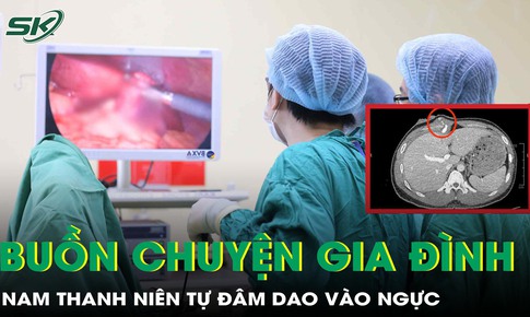 Buồn chuyện gia đ&#236;nh, nam thanh ni&#234;n tự d&#249;ng dao đ&#226;m thủng gan, g&#226;y sốc mất m&#225;u nguy kịch 
