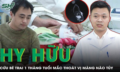 Hồi sinh b&#233; trai 1 th&#225;ng tuổi mắc tho&#225;t vị m&#224;ng n&#227;o tuỷ hiếm gặp
