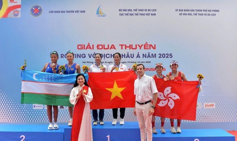 Đội tuyển Việt Nam giành 6 Huy chương Vàng tại Giải Rowing vô địch châu Á 2025