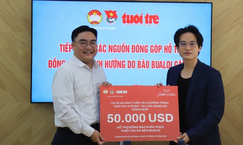 Ca sĩ H&#224; Anh Tuấn ủng hộ đồng b&#224;o miền Trung ảnh hưởng b&#227;o Bualoi hơn 1,3 tỷ đồng