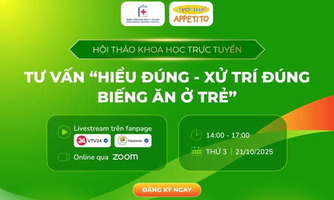 Hội thảo khoa học 'Hiểu đúng – xử trí đúng biếng ăn ở trẻ'