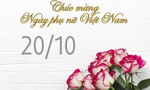 Những mẫu thiệp chúc mừng ngày Phụ nữ Việt Nam 20/10 đẹp nhất