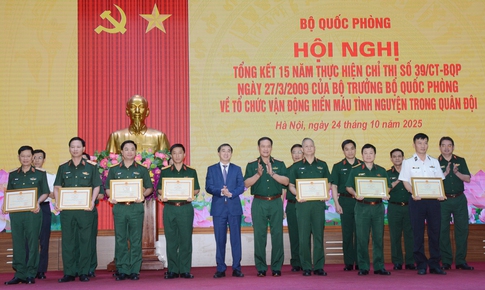 15 năm phong trào hiến máu tình nguyện, quân đội góp phần quan trọng bảo đảm nguồn máu cấp cứu, điều trị