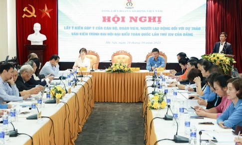 Phát huy trí tuệ cán bộ, đoàn viên, người lao động góp ý văn kiện Đại hội XIV của Đảng