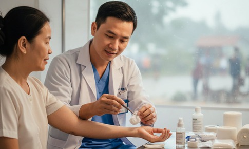 Vi&#234;m m&#244; tế b&#224;o: bệnh da nguy hiểm ở những v&#249;ng ngập lụt