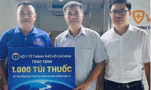 TPHCM gửi 10.000 túi thuốc hỗ trợ đồng bào vùng bão lũ