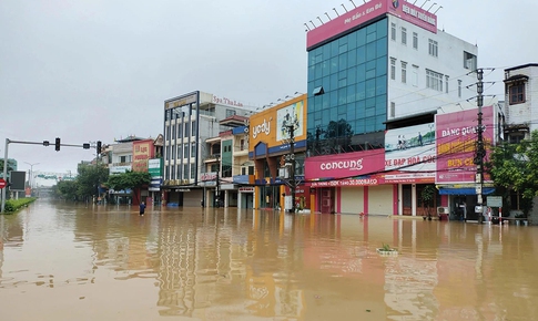 Lũ đặc biệt lớn trên sông Cầu và sông Thương, 70 xã, phường của 4 tỉnh ngập lụt