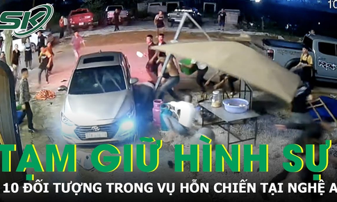 Tạm giữ h&#236;nh sự 10 đối tượng trong vụ hỗn chiến do phục vụ chậm ở Nghệ An