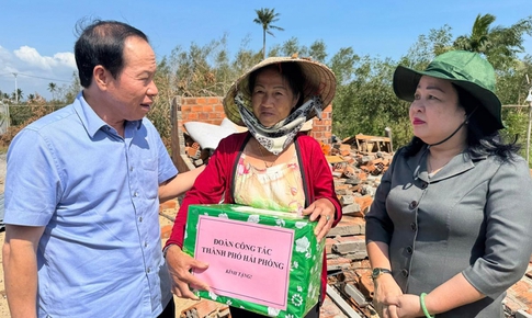 Hải Ph&#242;ng hỗ trợ người d&#226;n Đắc Lắk, Gia Lai khắc phục hậu quả b&#227;o số 13