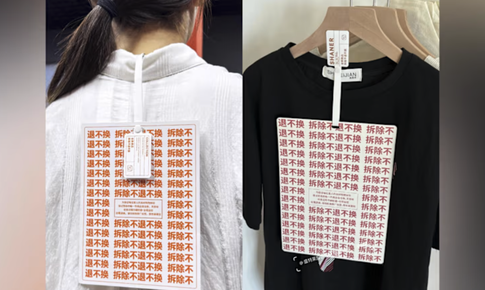 Trung Quốc: M&#225;c quần &#225;o to như tờ A4 ngăn người mua lạm dụng ho&#224;n trả