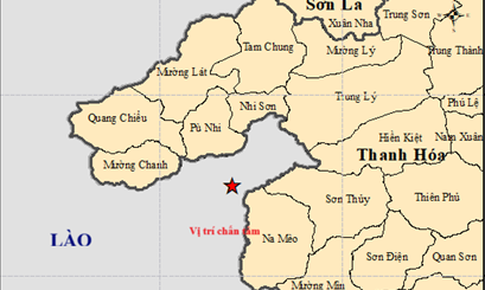 Lại động đất mạnh 3.9 độ gần bi&#234;n giới Việt Nam - L&#224;o