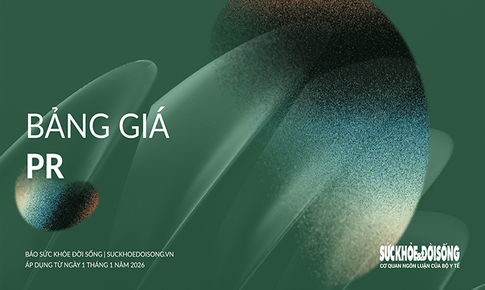 B&#225;o gi&#225; quảng c&#225;o tr&#234;n B&#225;o điện tử Sức Khỏe v&#224; Đời Sống