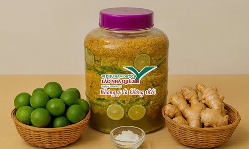 Chanh gừng đường ph&#232;n hỗ trợ tăng cường đề kh&#225;ng tự nhi&#234;n trong m&#249;a bệnh h&#244; hấp