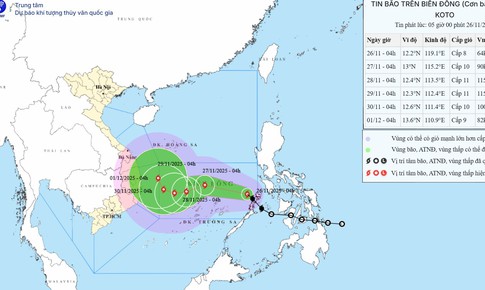 B&#227;o số 15 được dự b&#225;o sẽ quần thảo rất l&#226;u tr&#234;n Biển Đ&#244;ng, g&#226;y đợt mưa lớn cho miền Trung