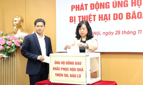 Bộ Y tế ph&#225;t động ủng hộ đồng b&#224;o miền Trung, T&#226;y Nguy&#234;n bị thiệt hại do b&#227;o, lũ 