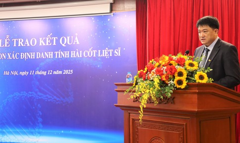 Gi&#225;m định ADN thế hệ mới gi&#250;p x&#225;c định danh t&#237;nh liệt sĩ trong mẫu h&#224;i cốt hư hại nặng