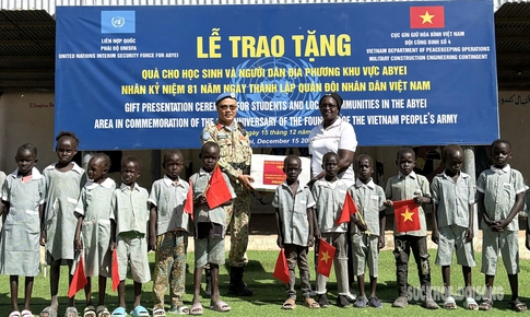 Đội Công binh số 4 gieo mầm nhân ái giữa lòng Abyei