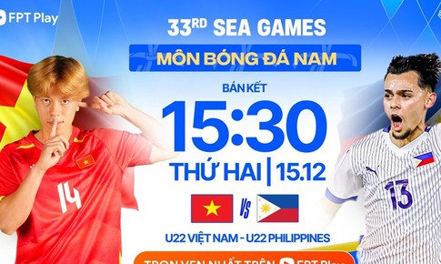 Kênh và link xem trực tiếp đội tuyển U22 Việt Nam đấu U22 Philippines ngày 15/12