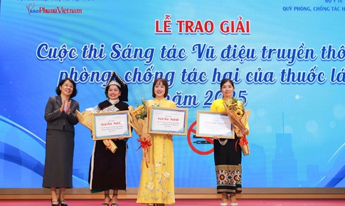 Trao giải cuộc thi truyền tải thông điệp phòng chống tác hại thuốc lá, khuyến khích vận động nâng cao sức khỏe