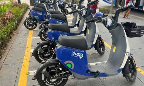 H&#224; Nội sử dụng xe đạp điện c&#244;ng cộng, th&#234;m giải ph&#225;p giao th&#244;ng th&#226;n thiện m&#244;i trường