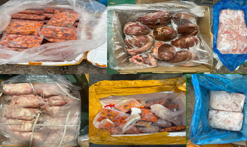 TPHCM: Phát hiện kho chứa hơn 30 tấn nội tạng động vật không nguồn gốc