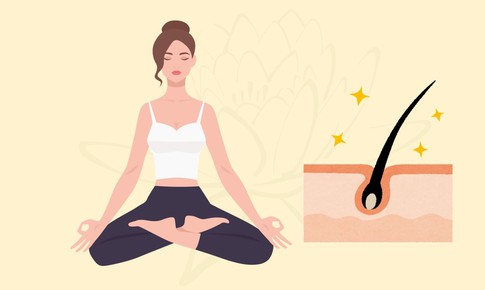 6 tư thế yoga đơn giản kích thích mọc tóc hiệu quả