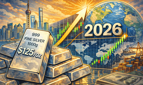 Giá bạc có thể vượt 125 USD trong năm 2026