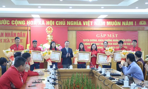 Hà Tĩnh vinh danh những gương mặt thể thao ghi dấu ấn tại SEA Games 33
