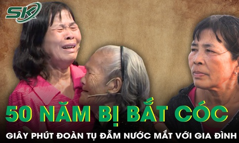 Đẫm nước mắt gi&#226;y ph&#250;t đo&#224;n tụ sau hơn 50 năm bị bắt c&#243;c của người phụ nữ b&#225;n c&#225;