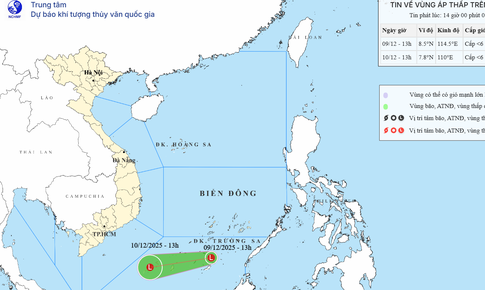 Biển Đ&#244;ng lại xuất hiện v&#249;ng &#225;p thấp lạ thường
