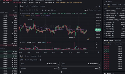 Gi&#225; Bitcoin ng&#224;y 14/2 quanh v&#249;ng 94 - 98 USDT