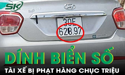 D&#249;ng băng d&#237;nh d&#225;n biển số để n&#233; phạt nguội, chưa n&#233; được đ&#227; bị phạt h&#224;ng chục triệu đồng